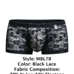 MBL78 Lace Trunks Color Black Lace Size S/M - Image 7