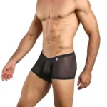 MBL78 Lace Trunks Color Black Mesh Size S/M - Image 3