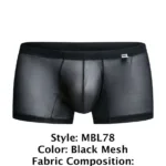 MBL78 Lace Trunks Color Black Mesh Size S/M - Image 7