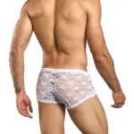 Alternative view of MBL78 Lace Trunks Color White Lace Size L/XL