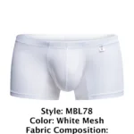MBL78 Lace Trunks Color White Mesh Size S/M - Image 6