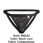 MBL82 Sexy Jockstrap Color Black Lace Size S/M - Image 6