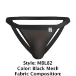 MBL82 Sexy Jockstrap Color Black Mesh Size S/M - Image 6