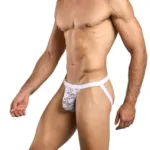 MBL82 Sexy Jockstrap Color White Lace Size S/M - Image 3