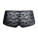 MBL83 Loop Cheeky Trunks Color Black Lace Size S/M - Image 5