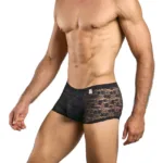 MBL84 Classic Pouch Trunks Color Black Lace Size L/XL - Image 3