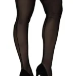 Alternative view of 1100 Mesh Thigh Highs Color Black-Rainbow Size Only Size