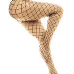 1106 Fence Net Pantyhose Color Black Size Only Size - Image 3