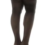 Alternative view of 1109 Sheer Thigh High Stockings Color Black Size Only Size