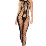 1156 Cutout Fishnet Boystocking Color Black Size Only Size - Image 7