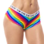 122B Rainbow Cheeky Short Color Only Color Size L/XL