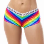 122C Rainbow Cheeky Short Color Only Color Size L/XL