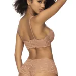 Alternative view of 206 Panty and Top Lace Set Color Taupe Size L