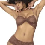 Alternative view of 207 Panty and Top Lace Set Color Cocoa Size L