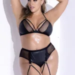 2709X Two Piece Set Color Black Size 1-2XL