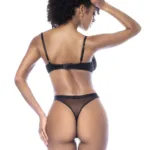 Alternative view of 2767 Three Piece Set Color Wet Look Black Size L/XL