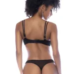 2770 Two Piece Set Color Wet Look Black Size S/M - Image 12