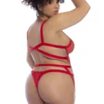 Alternative view of 2772X Bodysuit Color Red Size 1-2XL