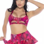 Alternative view of 2785 Two Piece Set Color Fierce Fuchsia Size L/XL