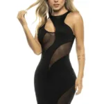 4596 Edna Dress Color Black Size L/XL