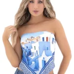 47018 All Ways Scarf Color Santorini Blue Size Only Size