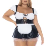 60043X Costume French Maid Color As Shown Size 1-2XL