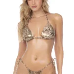 67172 Two Piece Swimsuit Color Liquid Leopard Size L/XL