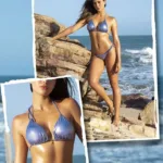 67183 Two Piece Swimsuit Color Blue Liquid Size S/M - Image 9