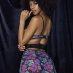 7496 Babydoll Three Piece Set Color Dream Flower Print Size S/M - Image 5