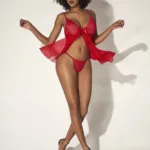 7501 Babydoll Color Red Size L/XL