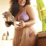 7540X Verona Babydoll Plus Color Lilac-Nude Size 3-4XL - Image 6