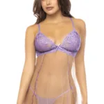 7540 Verona Babydoll Color Lilac-Nude Size L/XL