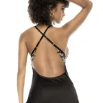Alternative view of 7545 Laurel Babydoll Color Nude-Black Size L