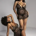 7550X Selma Babydoll Plus Color Black Size 1-2XL - Image 5