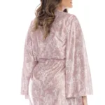 7577X Robe Color Rose Print Size 3-4XL - Image 6