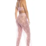 7600 Two Piece Pajama Set Color Rose Size S - Image 6