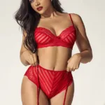 8815 Two Piece Set Color Red Size L/XL