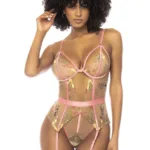 8821 Sydney Bodysuit Color Pink Garden Size XL