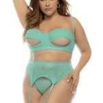 8828X Sasha Three Piece Set Plus Color Jade Size 1-2XL