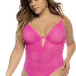 8832X Debra Bodysuit Plus Color Hot Pink Size 1-2XL