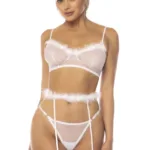 8841 Emmie Three Piece Set Color White Size L/XL