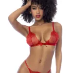 Alternative view of 8844 Two Piece Set Color Red Size XL