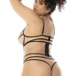Alternative view of 8848X Solaine Three Piece Set Plus  Color Nude-Black Size 1-2XL