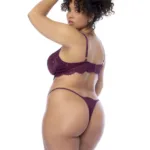 8866X Three Piece Set Color Wine Size 1-2XL - Image 5