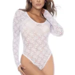Alternative view of 8917 Bodysuit Color White Size L/XL