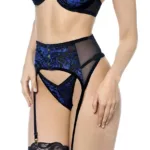 8938 Two Piece Set Color Black-Blue Size L/XL - Image 3