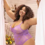 8950X Bodysuit Color Wild Orchid Size 1-2XL
