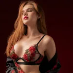 Alternative view of 8962 Two Piece Set Color Black-Red Size L/XL