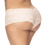 Alternative view of 90X Lace Boyshort Color Ivory Size 1-2XL