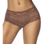 90 Lace Boyshort Color Cocoa Size L